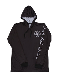 Beach Tribe "Amphibian Hooded Rashguard" in Black