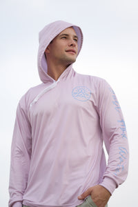 Beach Tribe "Amphibian Hooded Rashguard" in Pink